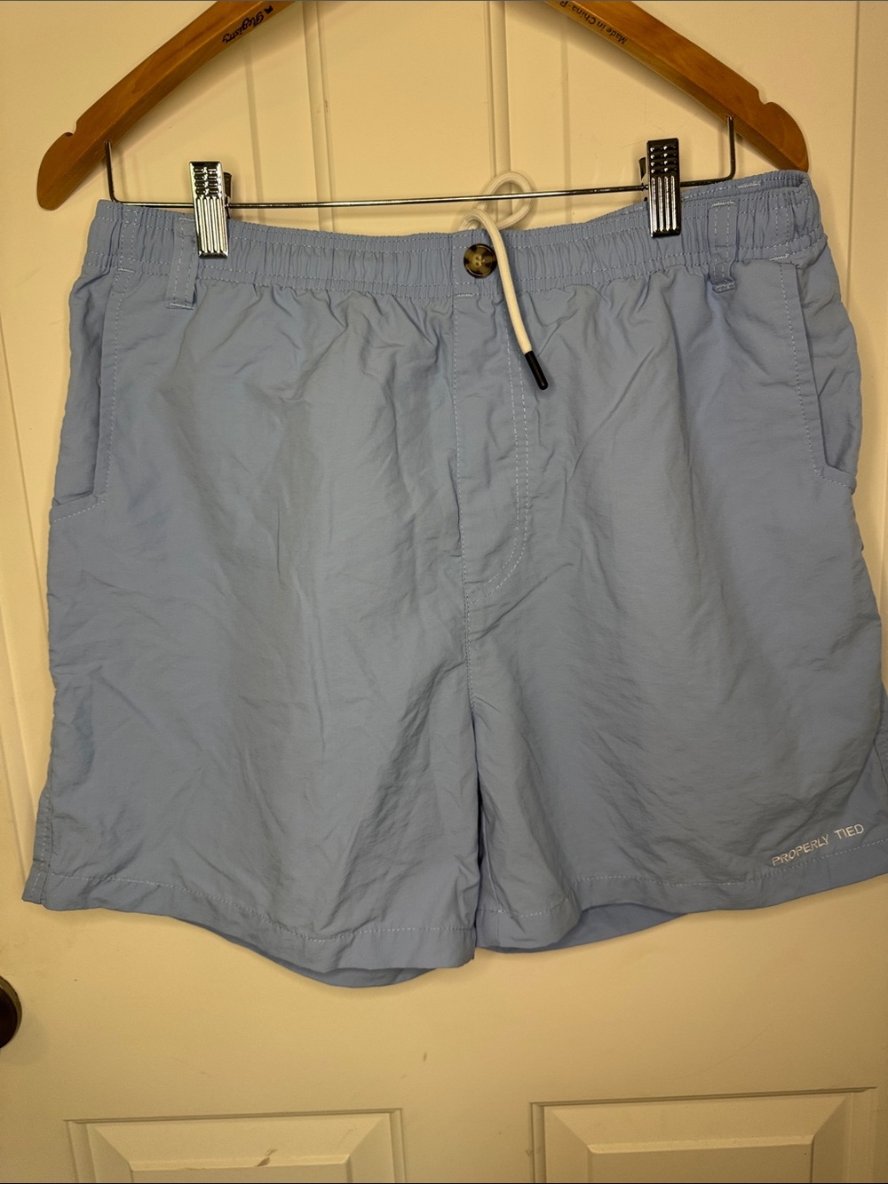 Properly Tied Light Blue Men's Athletic Shorts